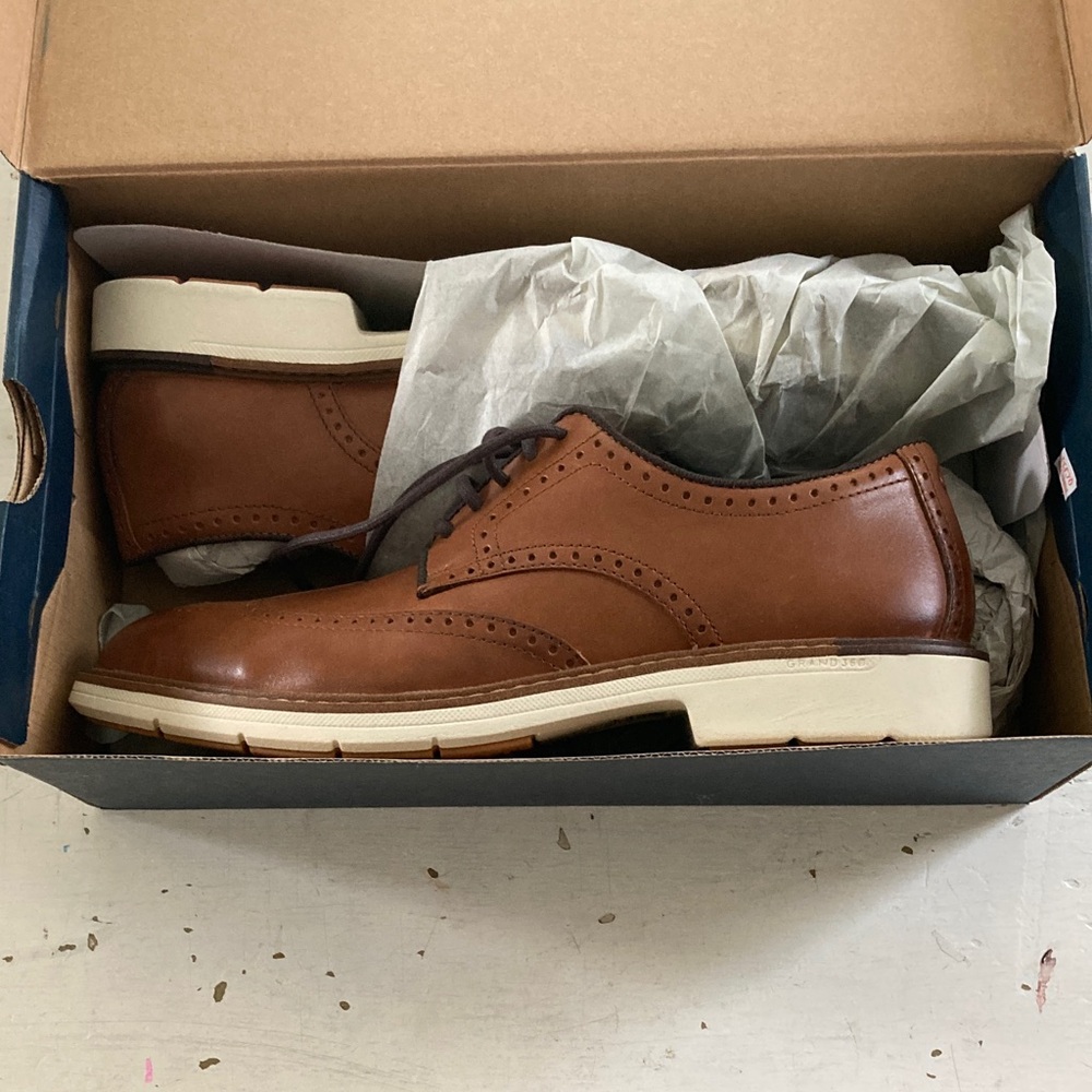 Cole Haan Brown Leather Oxfords